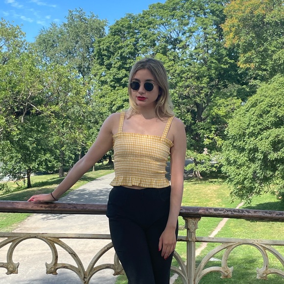 Butter Yellow Gingham Top from Opening Ceremony - Picture 2 of 8